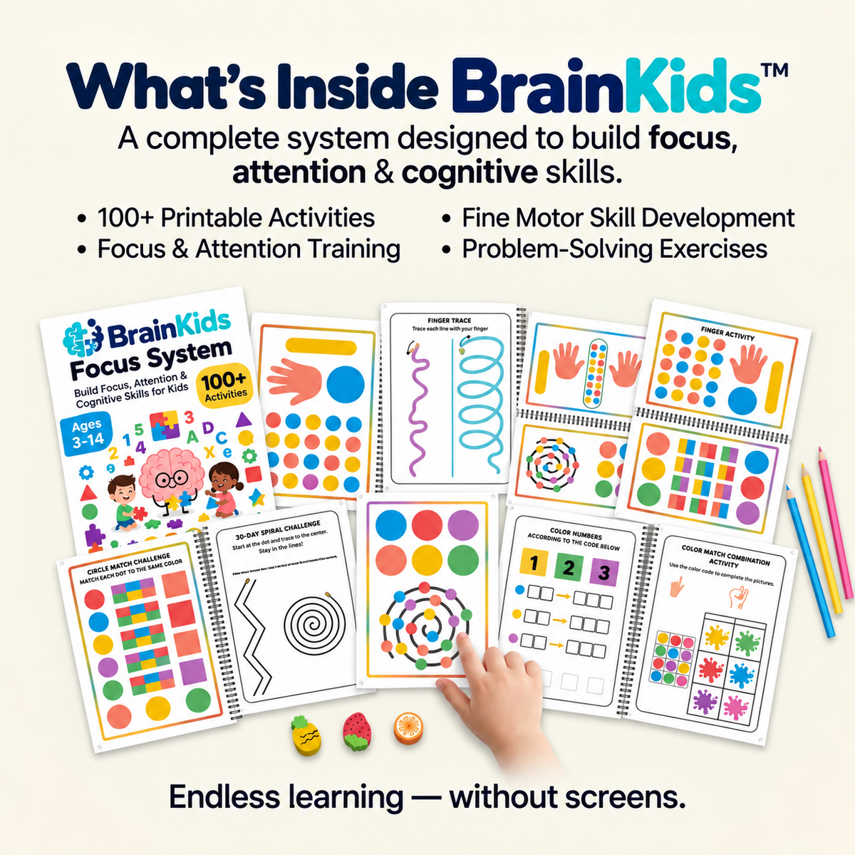 BrainKids™ +200 Activities to Boost Attention, Focus, and Learning
