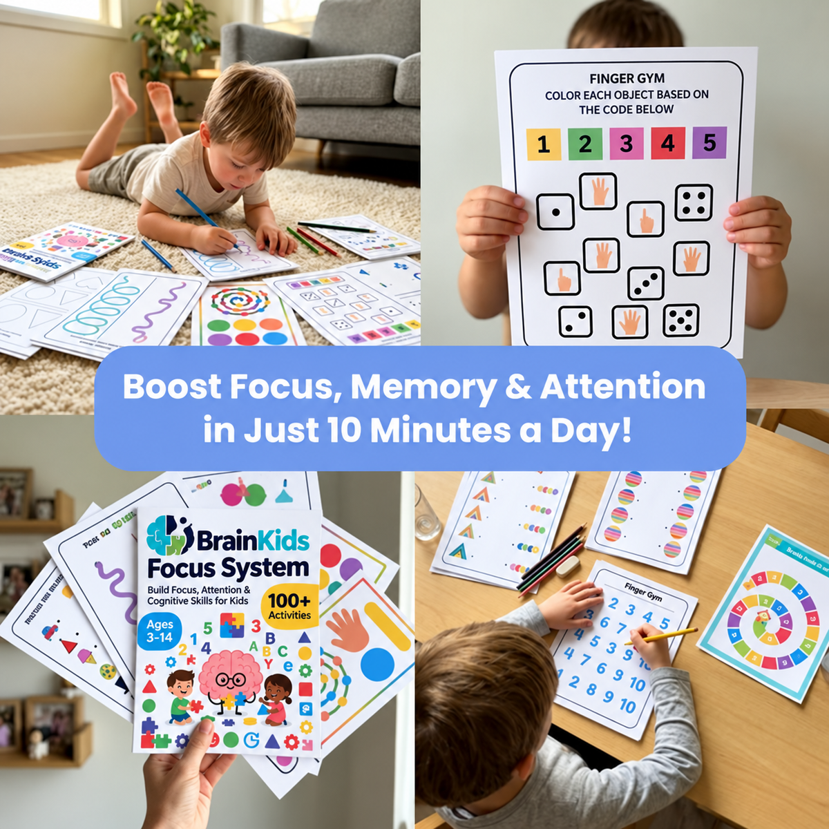 BrainKids™ +200 Activities to Boost Attention, Focus, and Learning