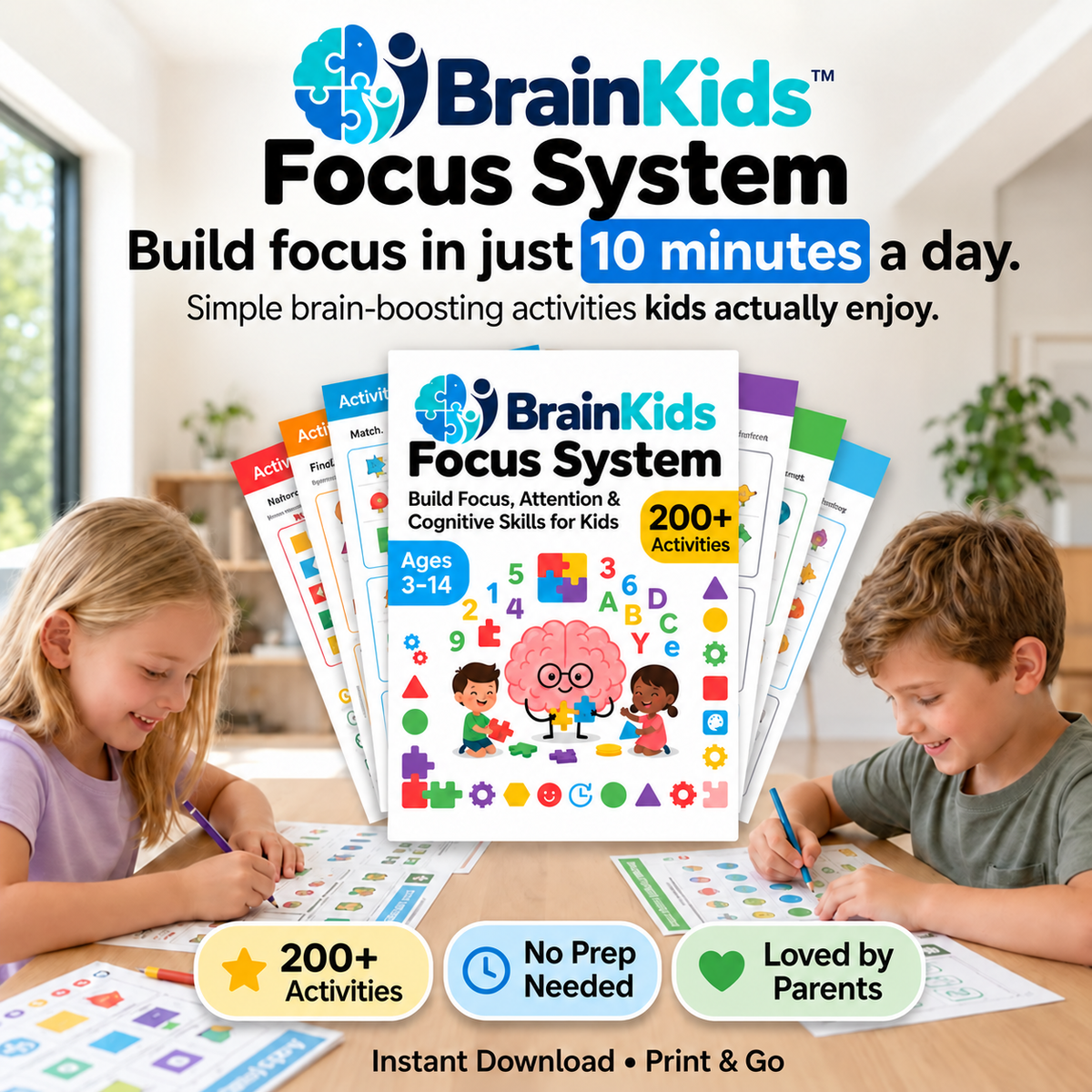 BrainKids™ +200 Activities to Boost Attention, Focus, and Learning